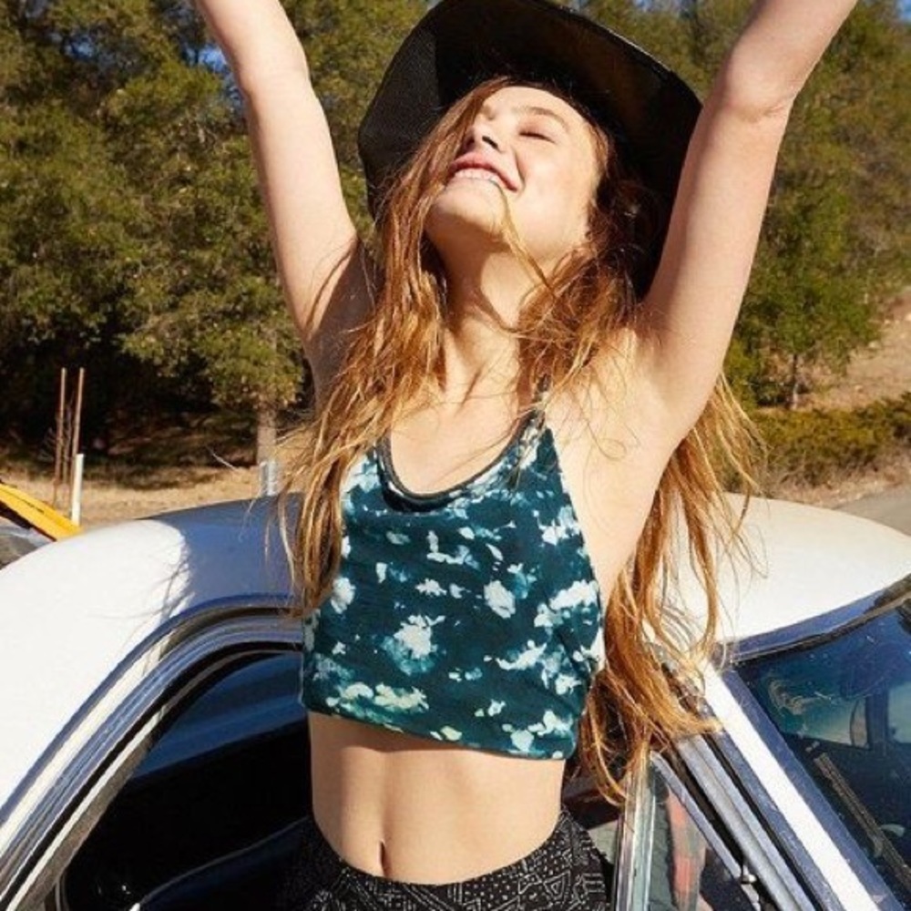 Tie Dye Halter Crop